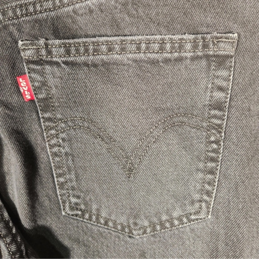 Levi's Women's Wide Leg Jeans - Charcoal Black - Picture 6 of 7